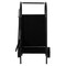 Gardenised Indoor and Outdoor Patio Iron Firewood Log Cart with Wheels and Fireplace Tool Set, Black QI004553 - alternate 8